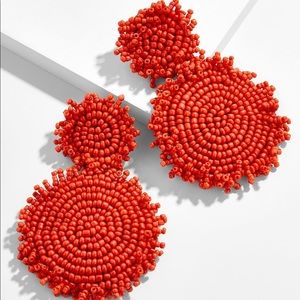 BAUBLE BAR RIANNE DROP EARRINGS-RED